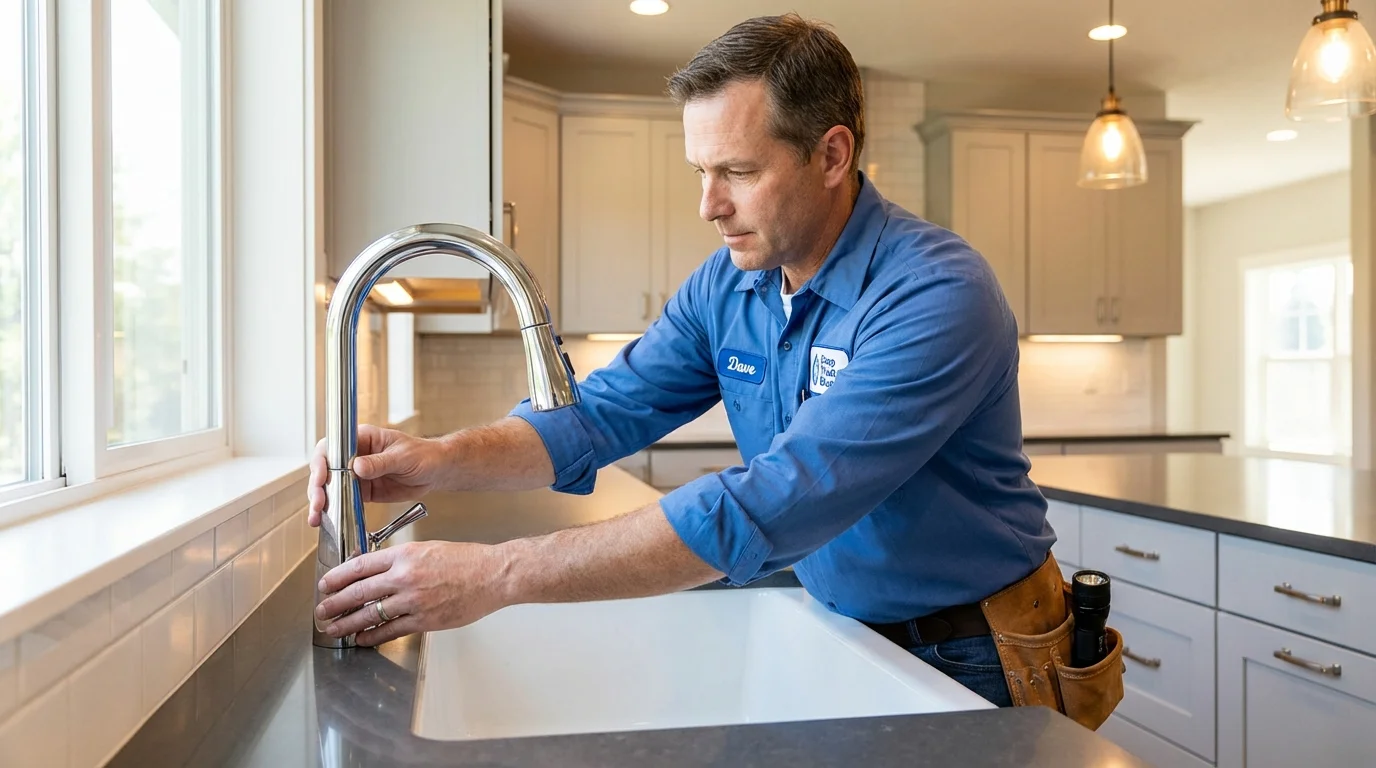 Kitchen faucet installation by Johns Plumbing LLC in Clewiston